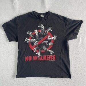 The Walking Dead T-Shirt Large Black No Walkers 2012 AMC Graphic Short Sleeve